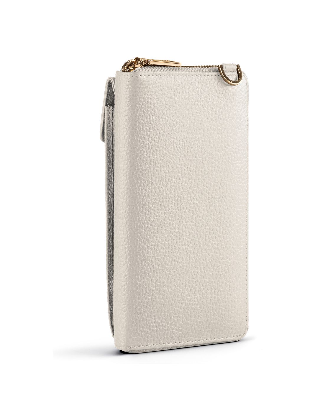 Lazarotti Portafoglio con chiusura a zip in pelle di Bologna, custodia per cellulare, 19 cm Lazarotti Portafoglio con chiusura a zip in pelle di Bologna, custodia per cellulare, 19 cm