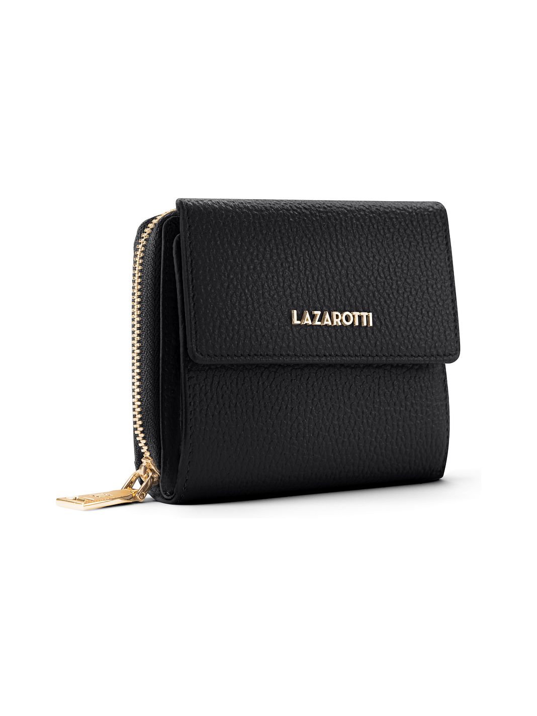 Lazarotti Portafoglio Bologna in pelle con chiusura a zip, 12 cm Lazarotti Portafoglio Bologna in pelle con chiusura a zip, 12 cm