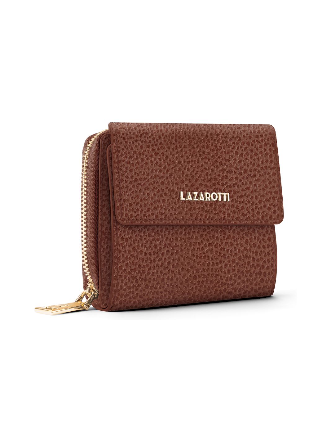 Lazarotti Portafoglio Bologna in pelle con chiusura a zip, 12 cm Lazarotti Portafoglio Bologna in pelle con chiusura a zip, 12 cm