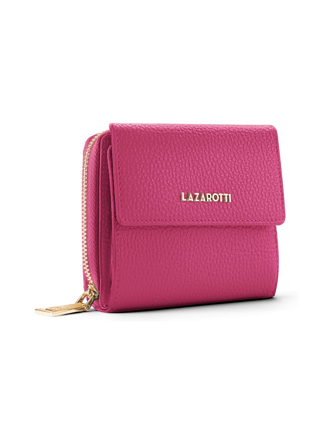 Lazarotti Portafoglio Bologna in pelle con chiusura a zip, 12 cm Lazarotti Portafoglio Bologna in pelle con chiusura a zip, 12 cm