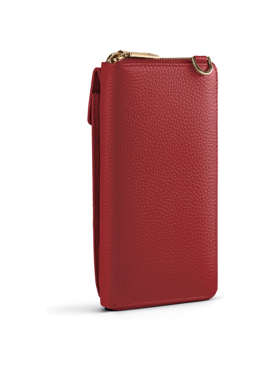 Lazarotti Portafoglio con chiusura a zip in pelle di Bologna, custodia per cellulare, 19 cm Lazarotti Portafoglio con chiusura a zip in pelle di Bologna, custodia per cellulare, 19 cm