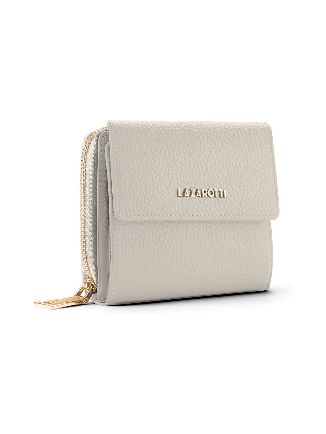 Lazarotti Portafoglio Bologna in pelle con chiusura a zip, 12 cm Lazarotti Portafoglio Bologna in pelle con chiusura a zip, 12 cm