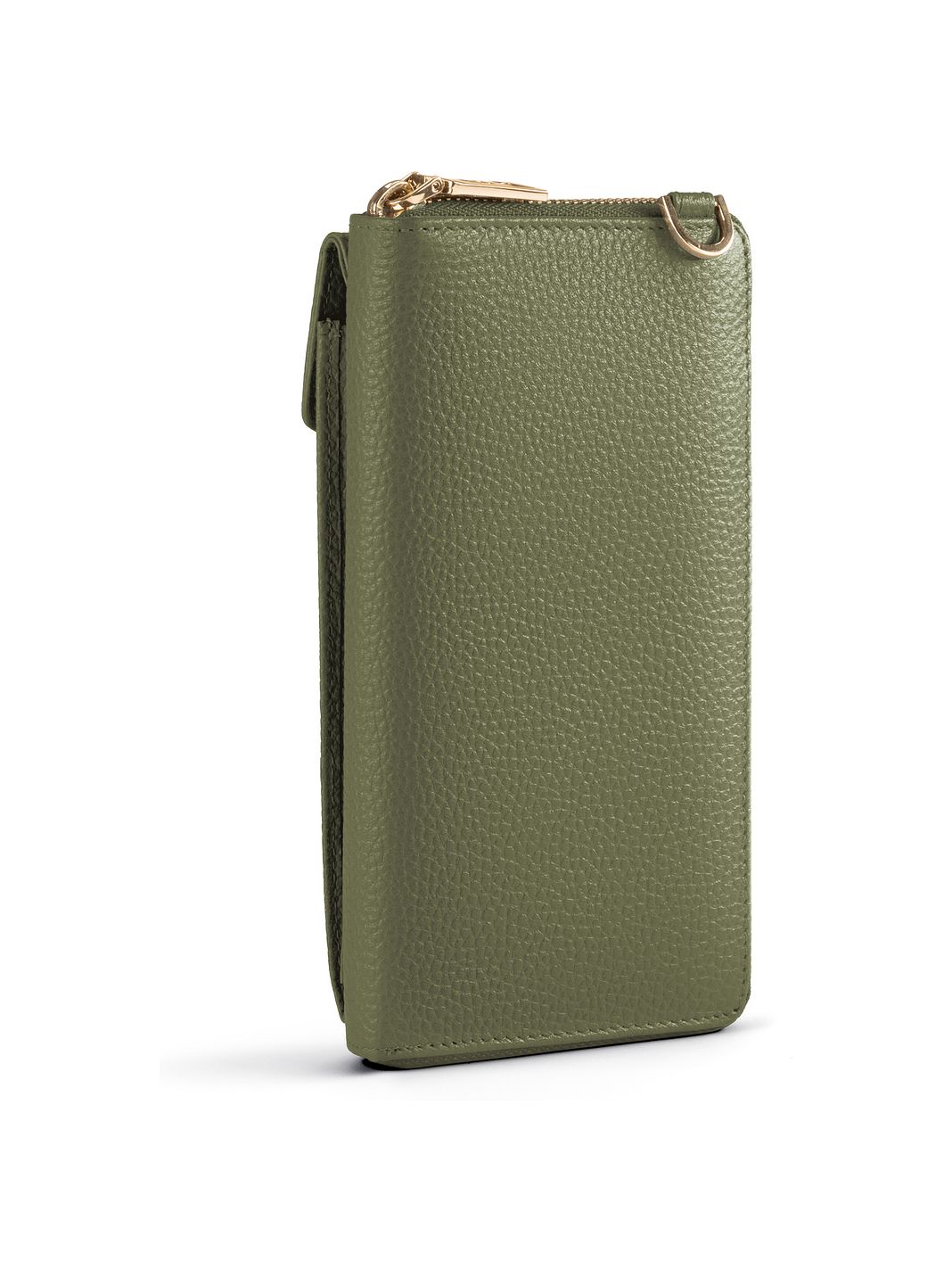 Lazarotti Portafoglio con chiusura a zip in pelle di Bologna, custodia per cellulare, 19 cm Lazarotti Portafoglio con chiusura a zip in pelle di Bologna, custodia per cellulare, 19 cm