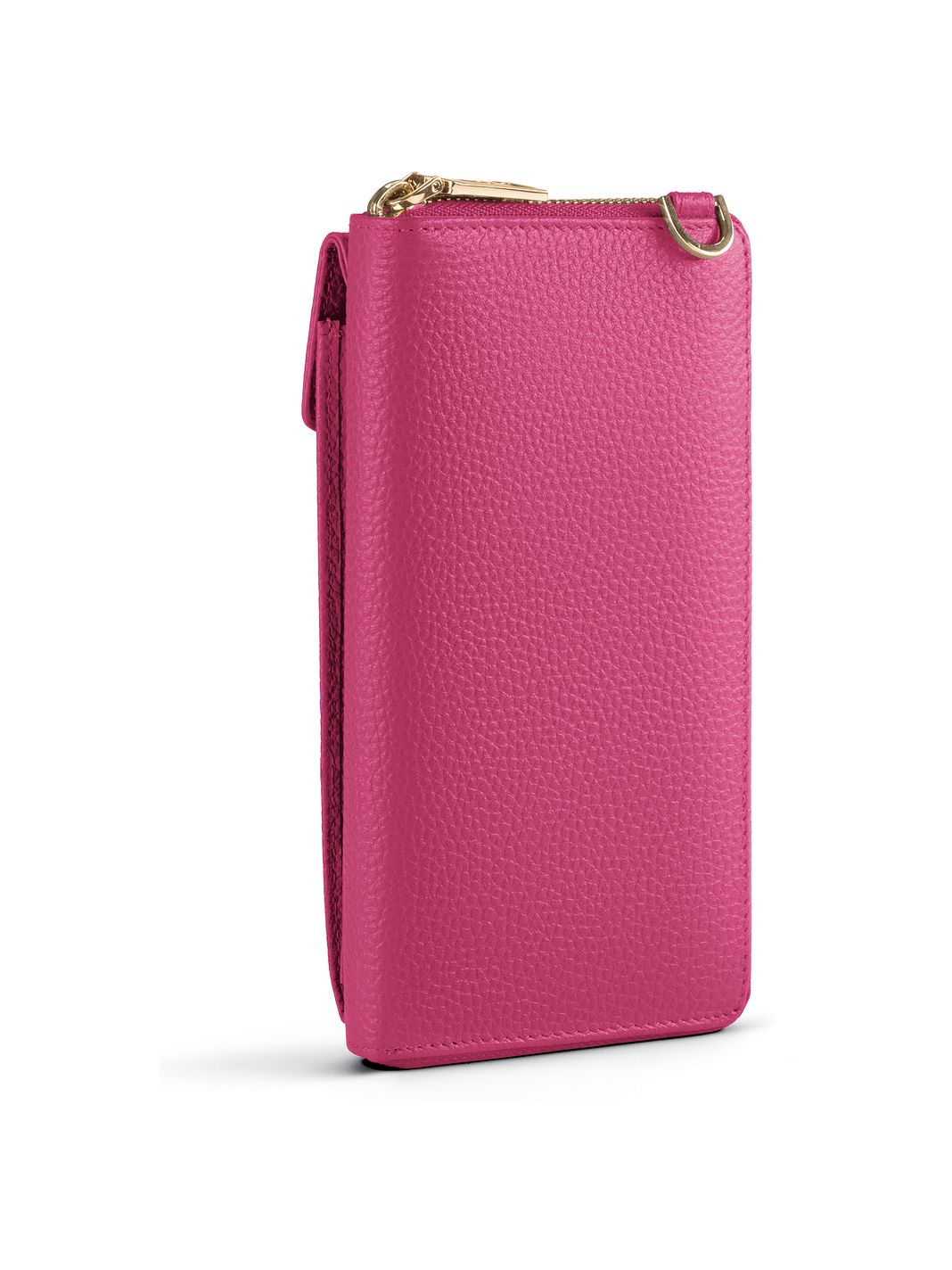 Lazarotti Portafoglio con chiusura a zip in pelle di Bologna, custodia per cellulare, 19 cm Lazarotti Portafoglio con chiusura a zip in pelle di Bologna, custodia per cellulare, 19 cm