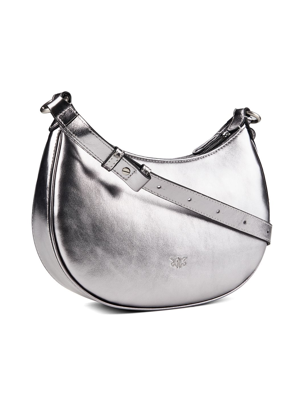 PINKO Half Moon Mini Borsa a spalla Vera Pelle 26 cm