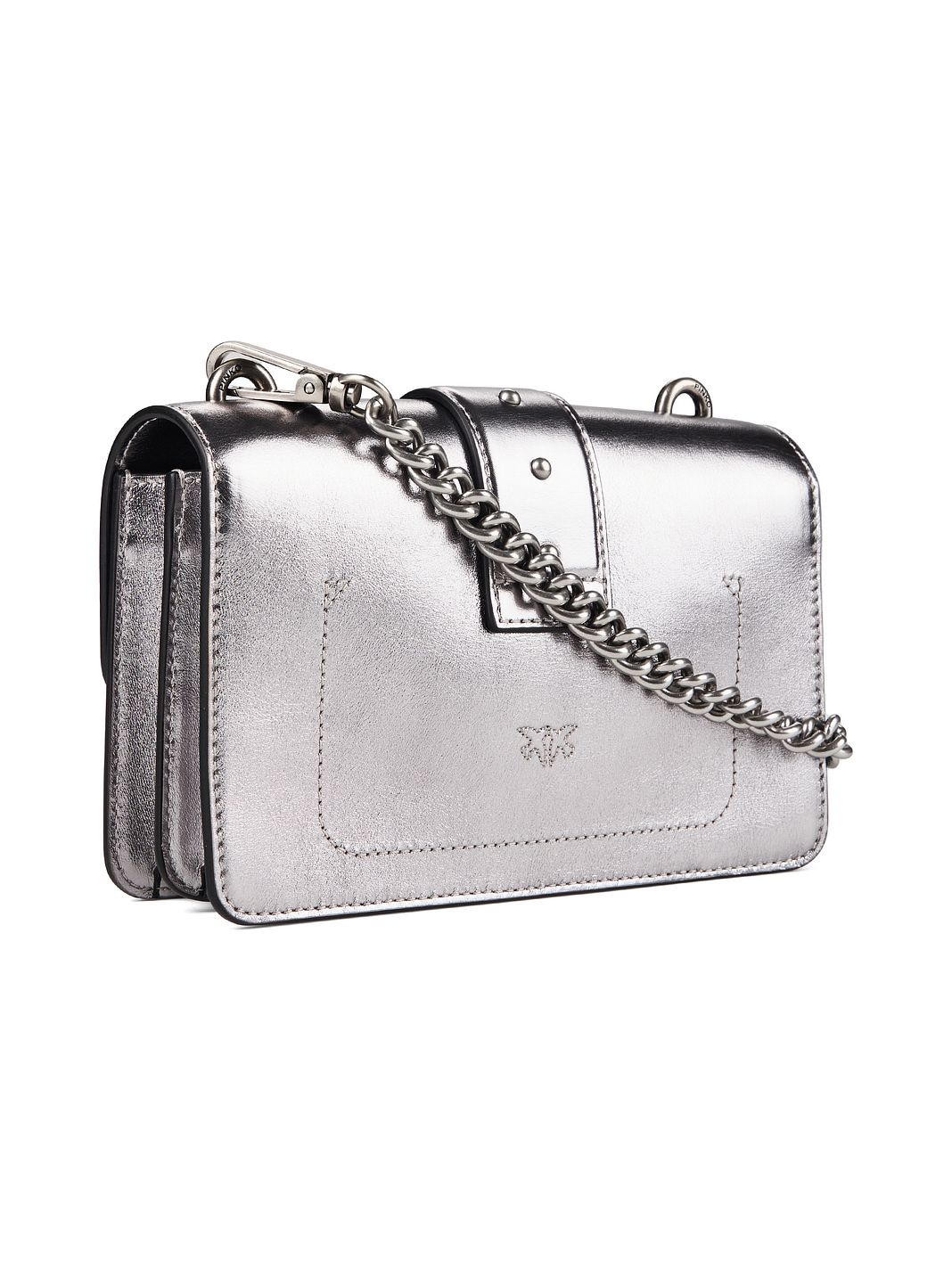PINKO Love One Mini Borsa a tracolla Vera Pelle 20 cm PINKO Love One Mini Borsa a tracolla Vera Pelle 20 cm