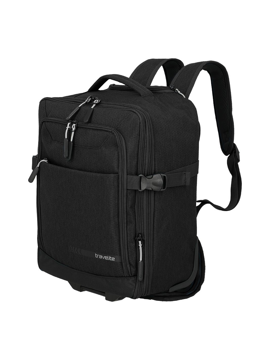 Travelite Kick Off 2-pyöräinen Reppu pyörillä 40 cm Kannettavan tietokoneen taskun syvyys