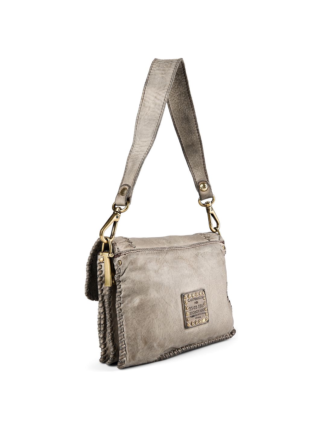 Campomaggi Agnese Borsa a spalla S Vera Pelle 22 cm Campomaggi Agnese Borsa a spalla S Vera Pelle 22 cm