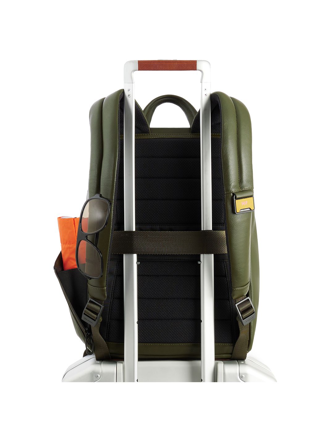 Piquadro Russell Zaino da lavoro Protezione RFID Vera Pelle 42 cm Vano porta PC