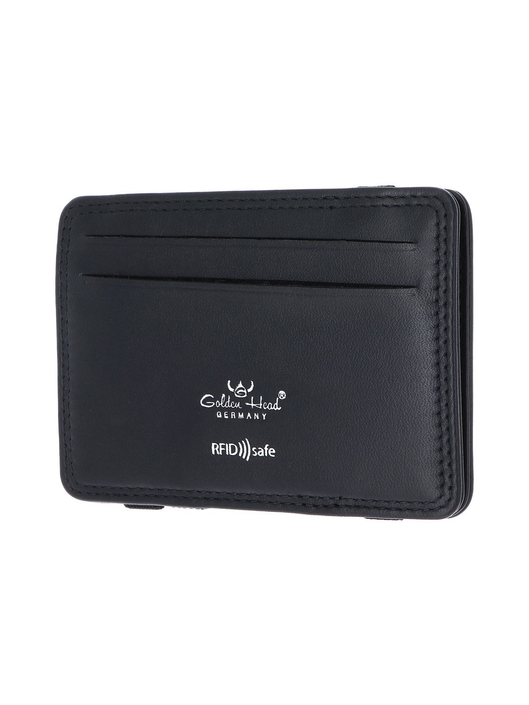 Golden Head Polo Custodia per carta di credito Protezione RFID Vera Pelle 7.5 cm