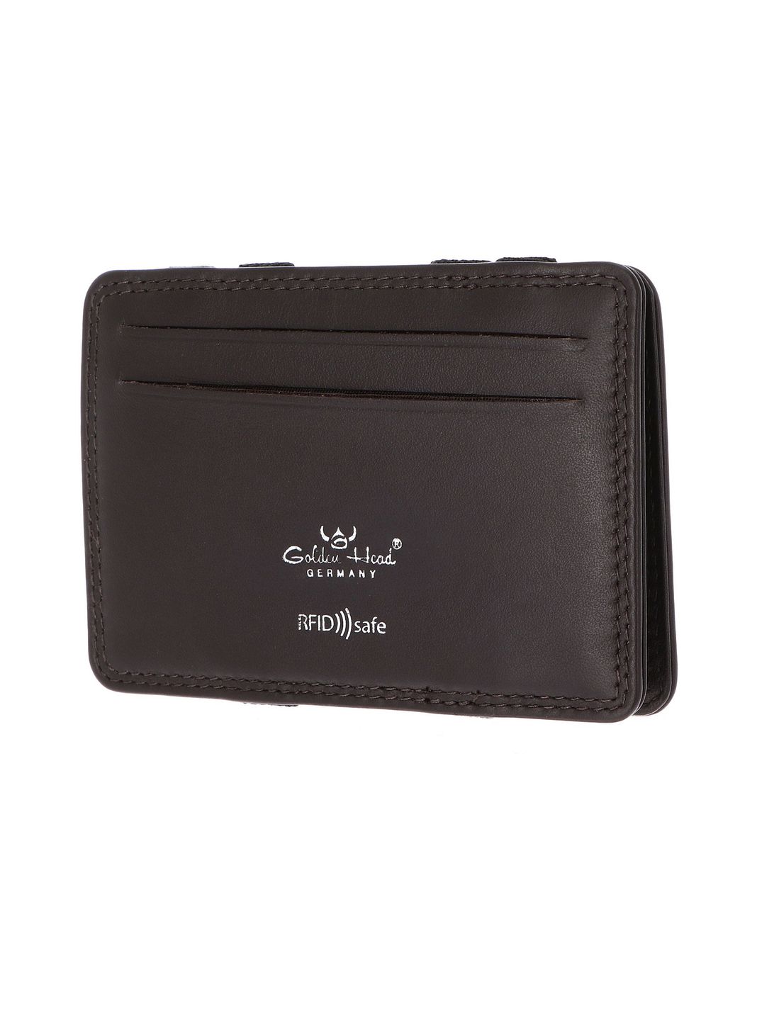 Golden Head Polo Custodia per carta di credito Protezione RFID Vera Pelle 7.5 cm
