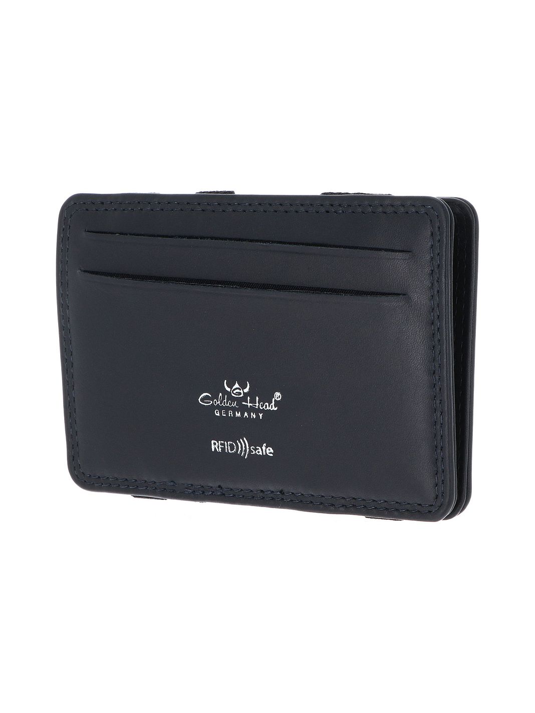 Golden Head Polo Custodia per carta di credito Protezione RFID Vera Pelle 7.5 cm