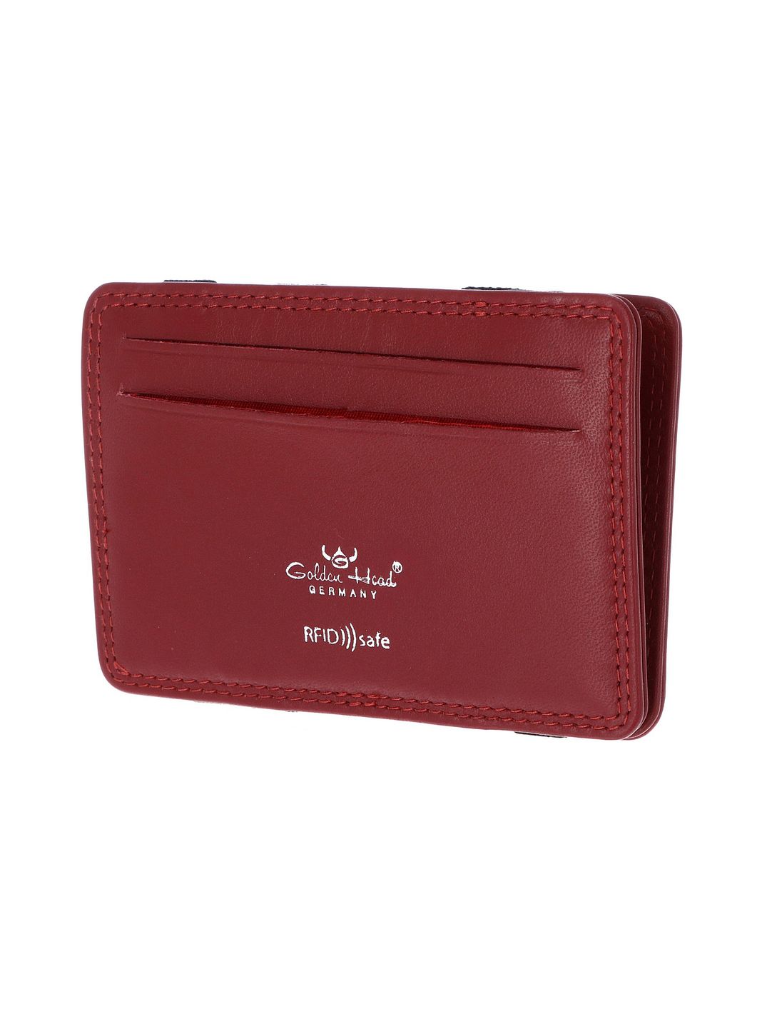 Golden Head Polo Custodia per carta di credito Protezione RFID Vera Pelle 7.5 cm Golden Head Polo Custodia per carta di credito Protezione RFID Vera Pelle 7.5 cm