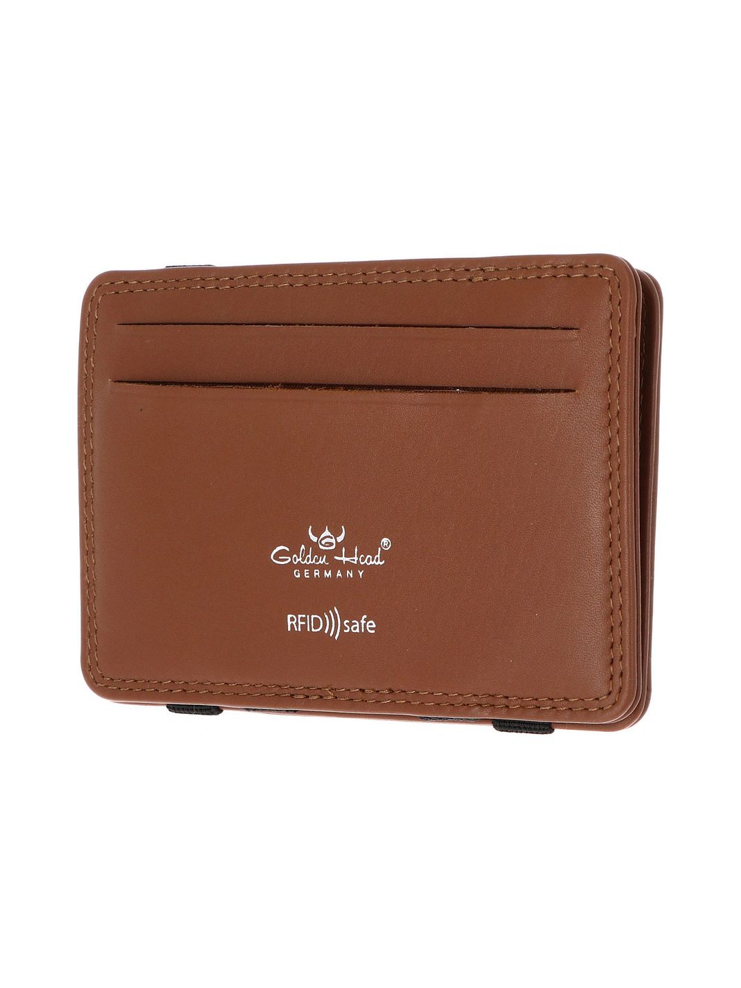 Golden Head Polo Custodia per carta di credito Protezione RFID Vera Pelle 7.5 cm