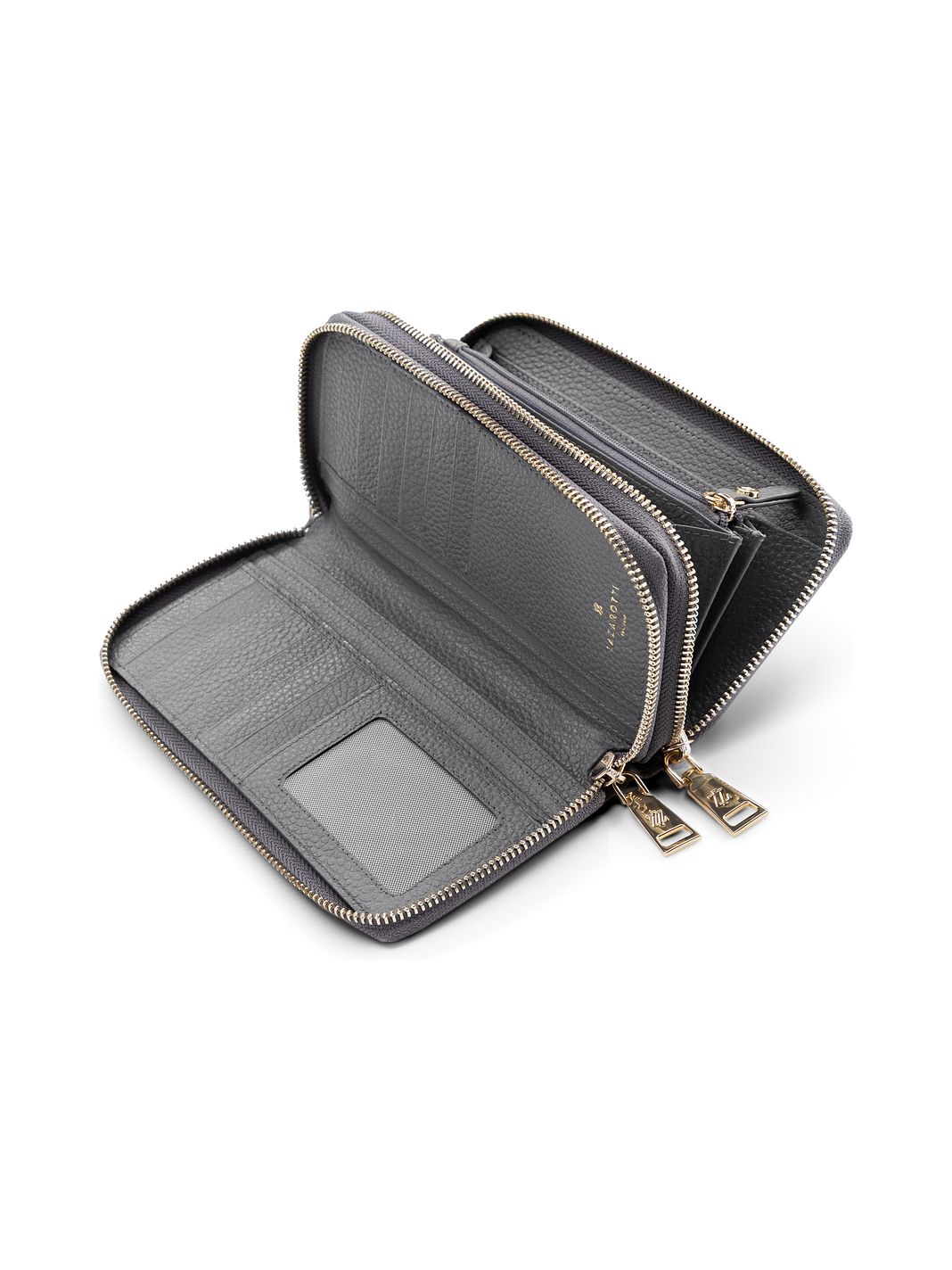 Lazarotti Portafoglio Bologna in pelle XL con doppia chiusura a zip, protezione RFID, 20 cm Lazarotti Portafoglio Bologna in pelle XL con doppia chiusura a zip, protezione RFID, 20 cm