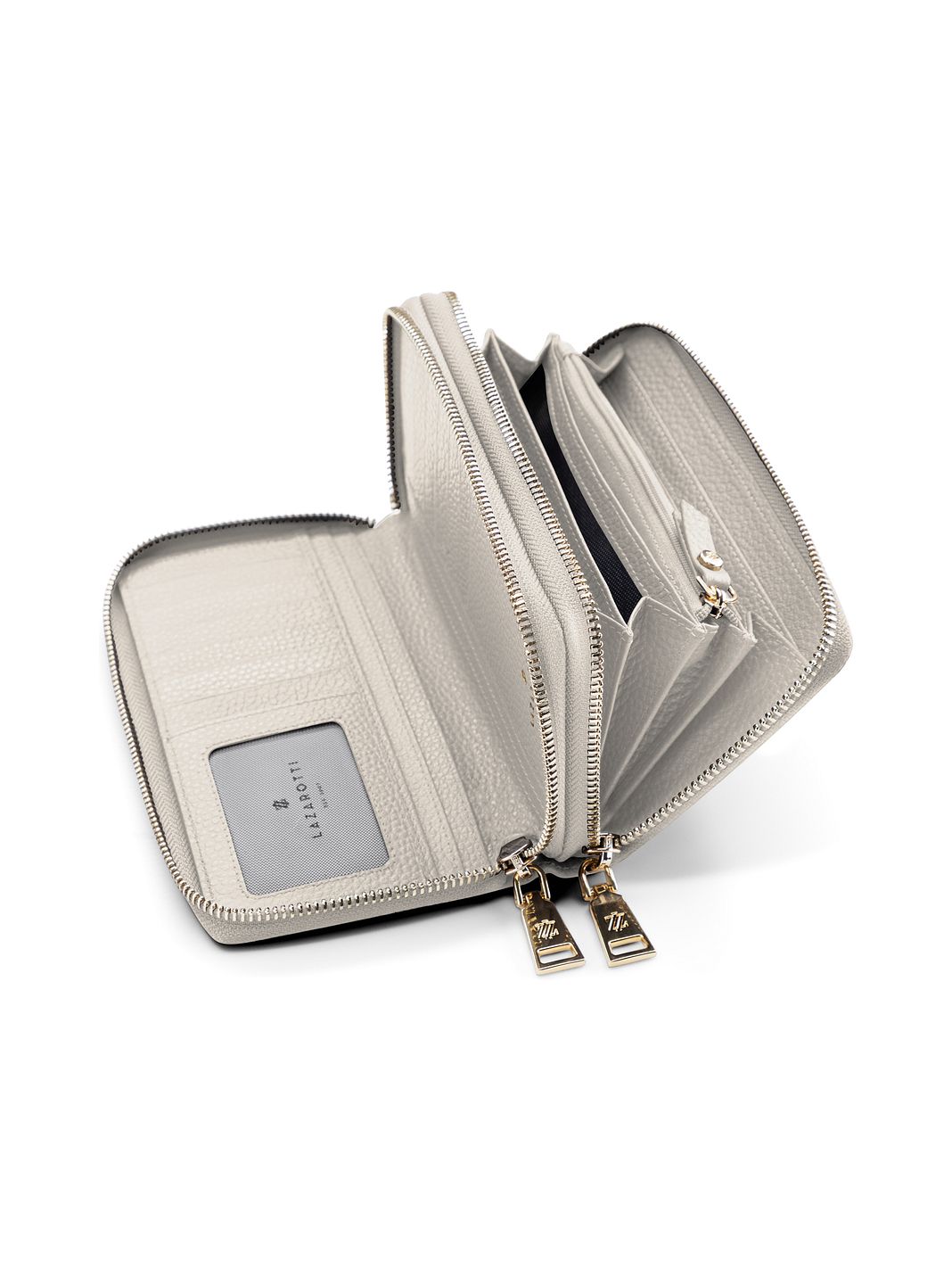 Lazarotti Portafoglio Bologna in pelle XL con doppia chiusura a zip, protezione RFID, 20 cm Lazarotti Portafoglio Bologna in pelle XL con doppia chiusura a zip, protezione RFID, 20 cm