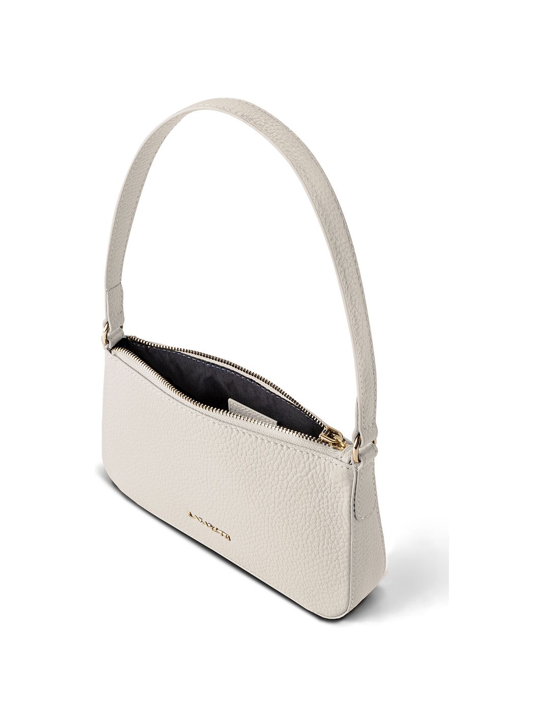 Lazarotti Bolso de hombro tipo pochette de piel de Bolonia, 22 cm Lazarotti Bolso de hombro tipo pochette de piel de Bolonia, 22 cm