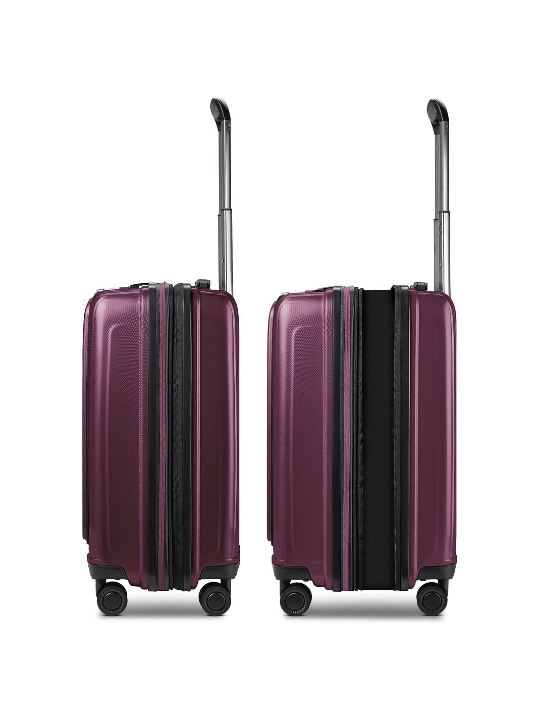 Redolz Essentials14 Set di valigie a 4 ruote Astuccio, 4 pezzi, con scomparto espandibile per laptop Redolz Essentials14 Set di valigie a 4 ruote Astuccio, 4 pezzi, con scomparto espandibile per laptop