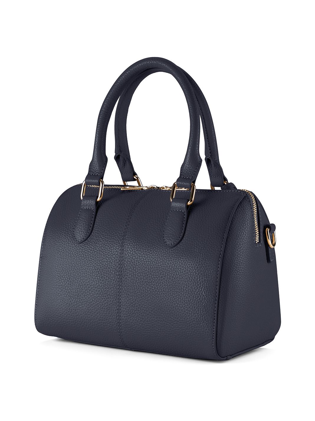 Lazarotti Bologna läderbowlingväska, handväska, crossbody-väska, läder, 26 cm