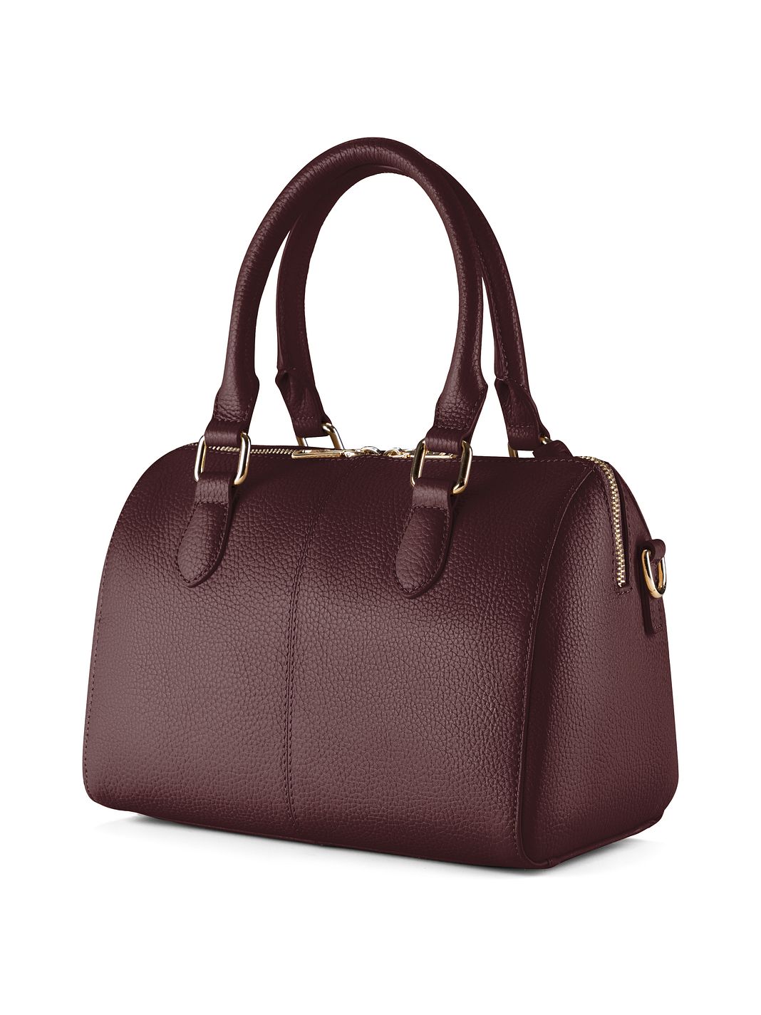 Lazarotti Bologna läderbowlingväska, handväska, crossbody-väska, läder, 26 cm