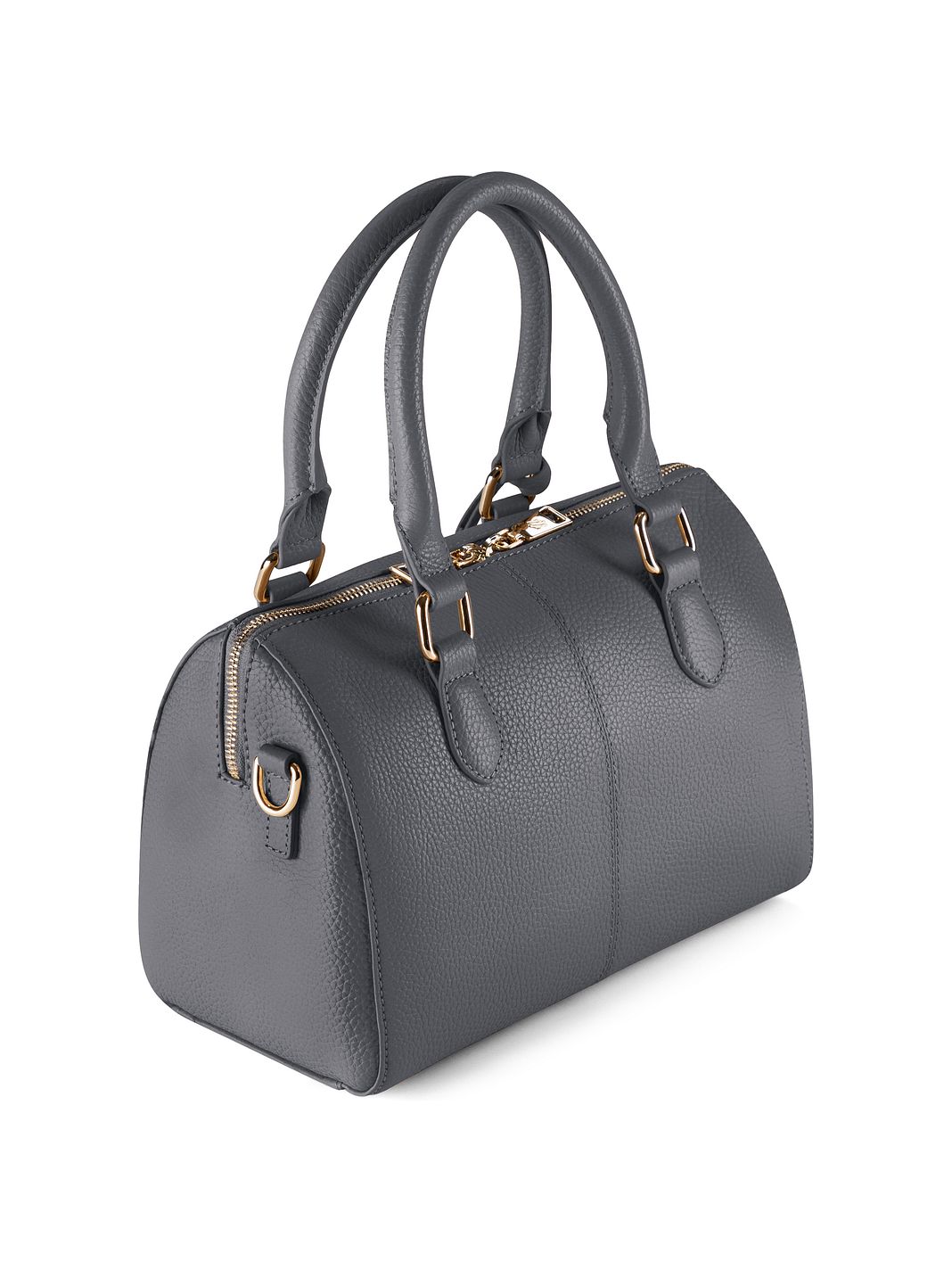 Lazarotti Bologna läderbowlingväska, handväska, crossbody-väska, läder, 26 cm