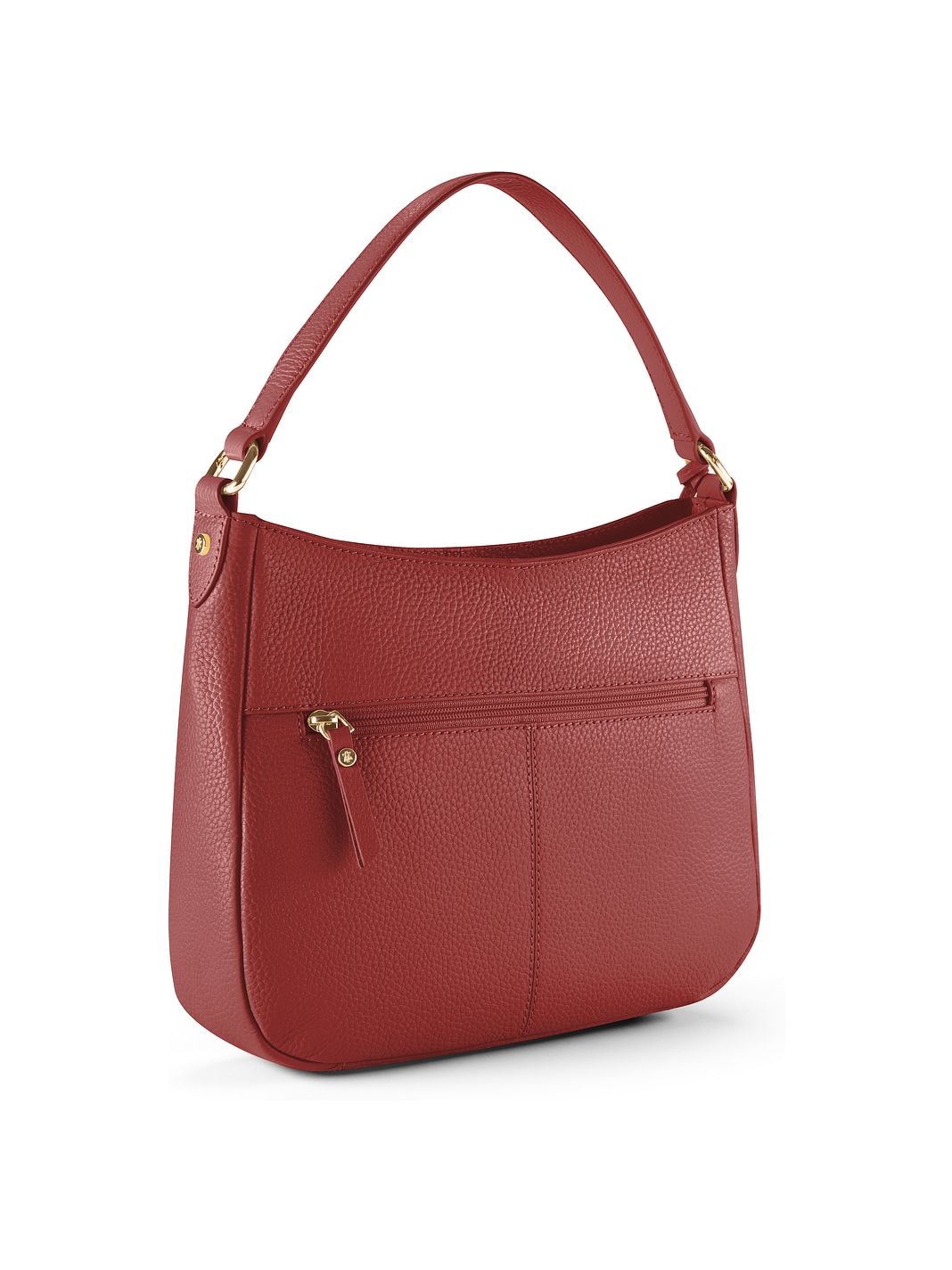Lazarotti Bolsa de hombro tipo hobo de piel de Bolonia, 27 cm Lazarotti Bolsa de hombro tipo hobo de piel de Bolonia, 27 cm