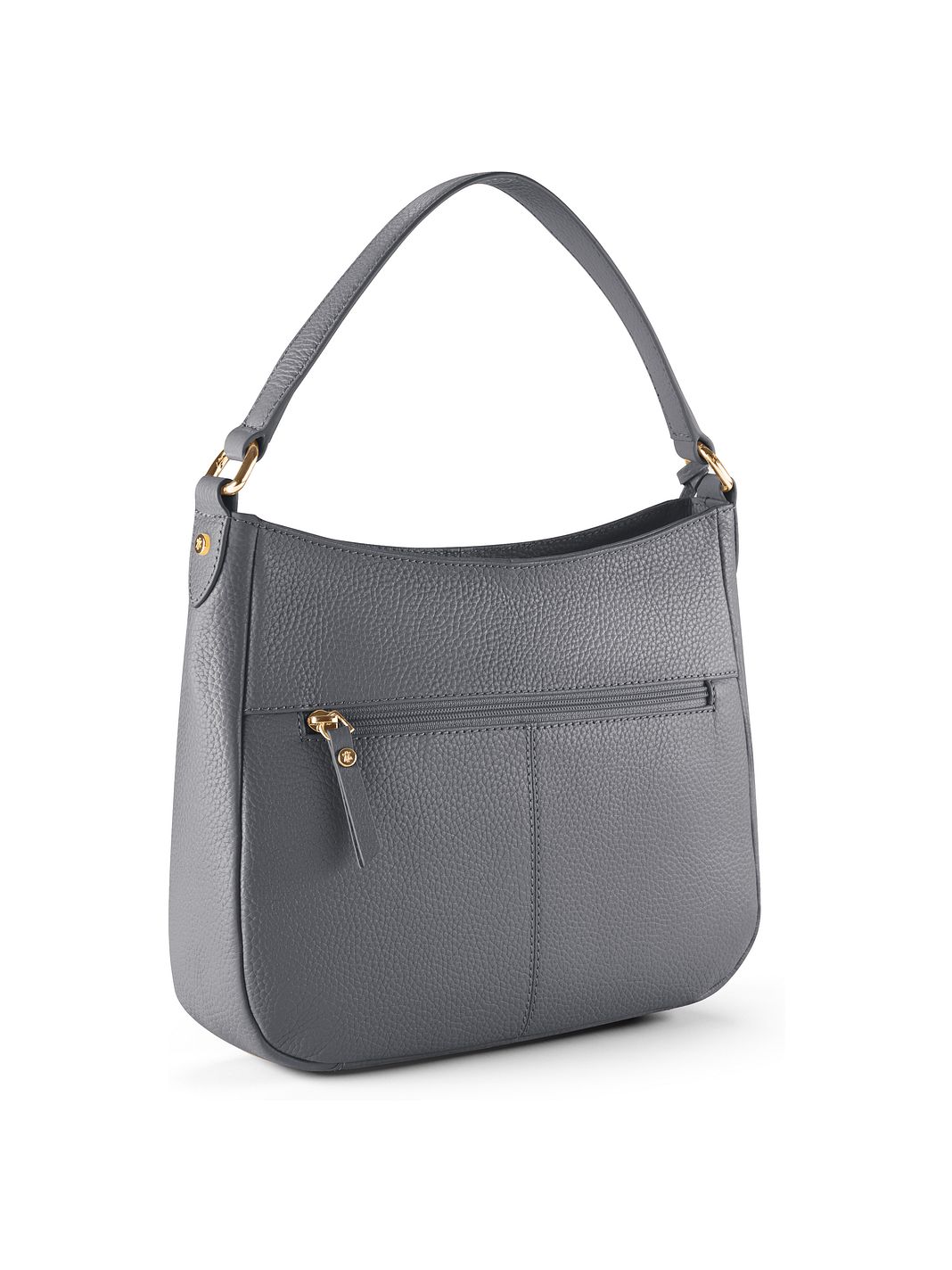 Lazarotti Bolsa de hombro tipo hobo de piel de Bolonia, 27 cm Lazarotti Bolsa de hombro tipo hobo de piel de Bolonia, 27 cm