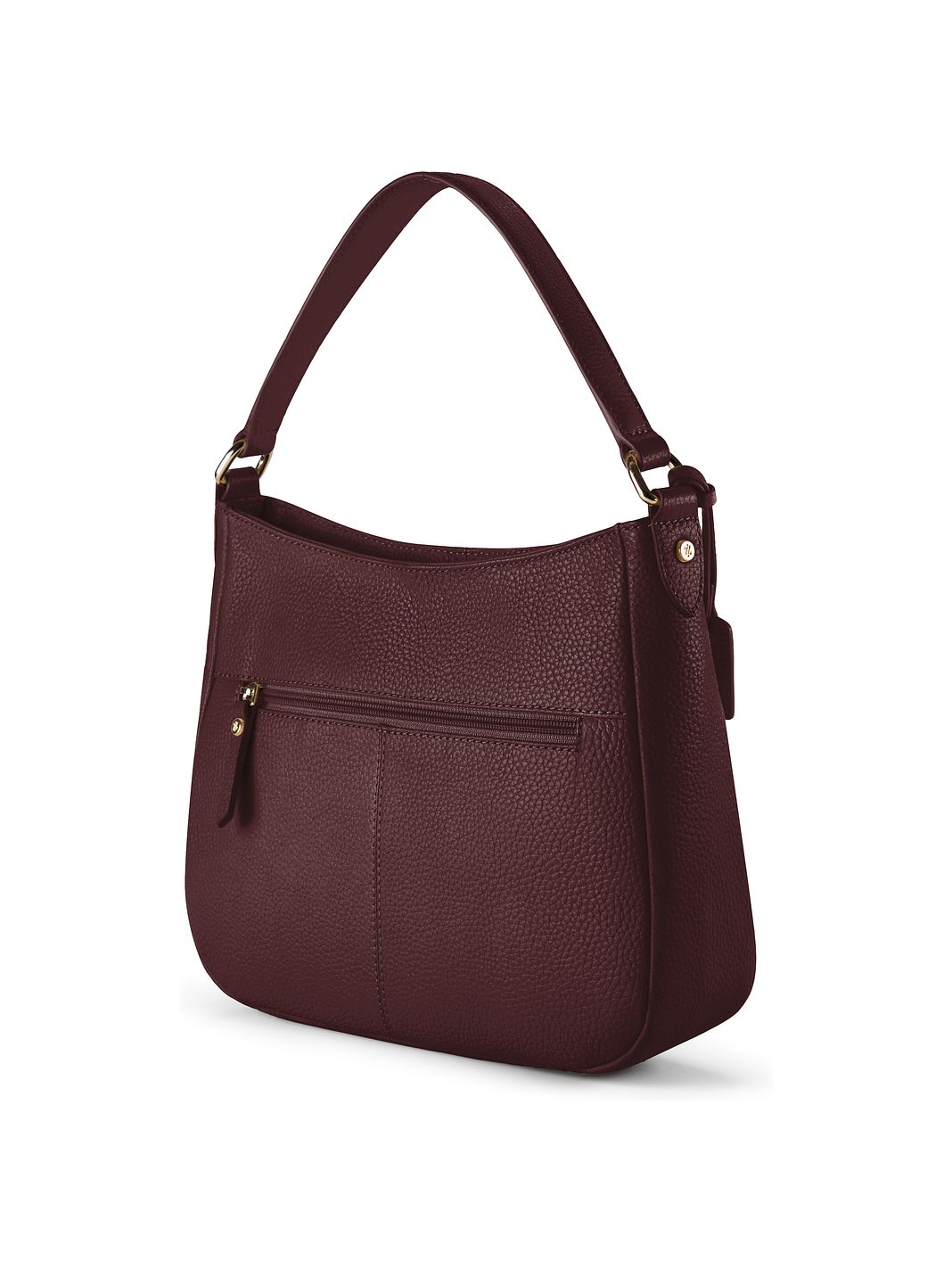 Lazarotti Bolsa de hombro tipo hobo de piel de Bolonia, 27 cm Lazarotti Bolsa de hombro tipo hobo de piel de Bolonia, 27 cm