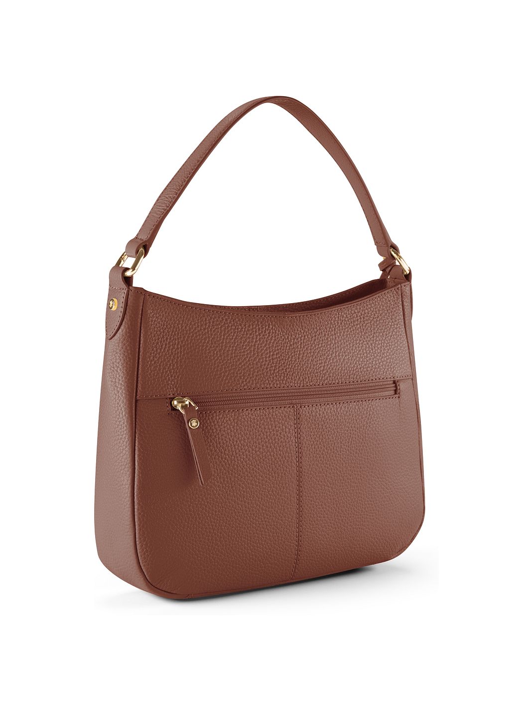 Lazarotti Bolsa de hombro tipo hobo de piel de Bolonia, 27 cm Lazarotti Bolsa de hombro tipo hobo de piel de Bolonia, 27 cm