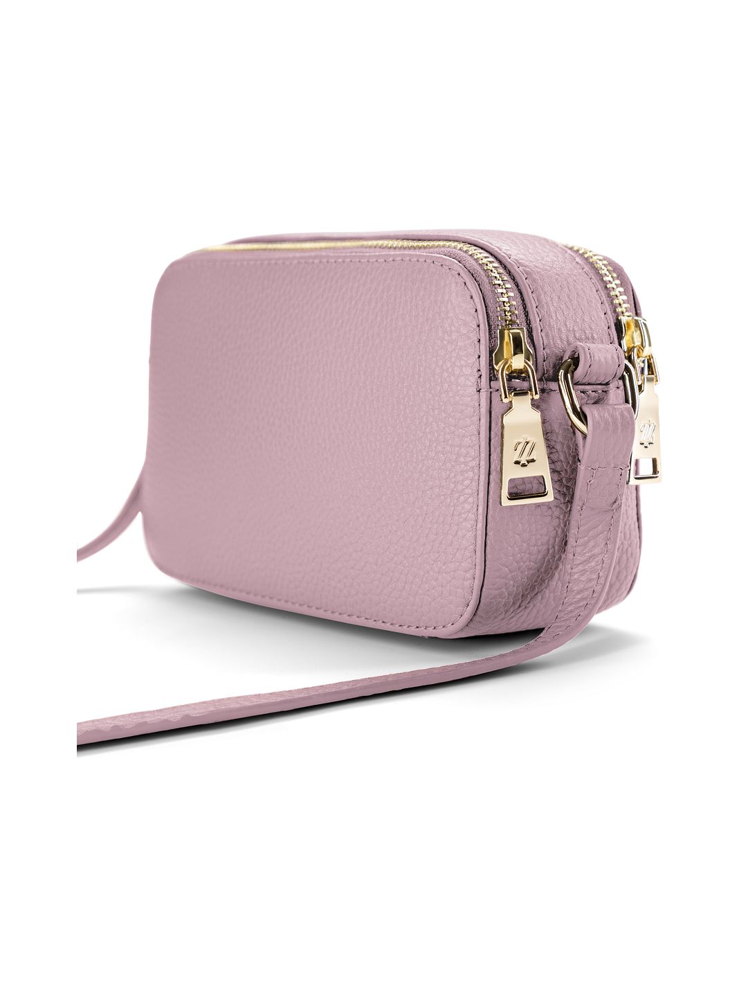 Lazarotti Borsa a tracolla in pelle Bologna Camera-Bag in pelle con doppia cerniera, 18 cm