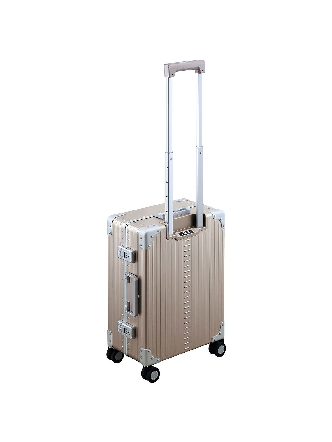Aleon Maleta de cabina Fortis de aluminio con 4 ruedas, 54 cm Aleon Maleta de cabina Fortis de aluminio con 4 ruedas, 54 cm