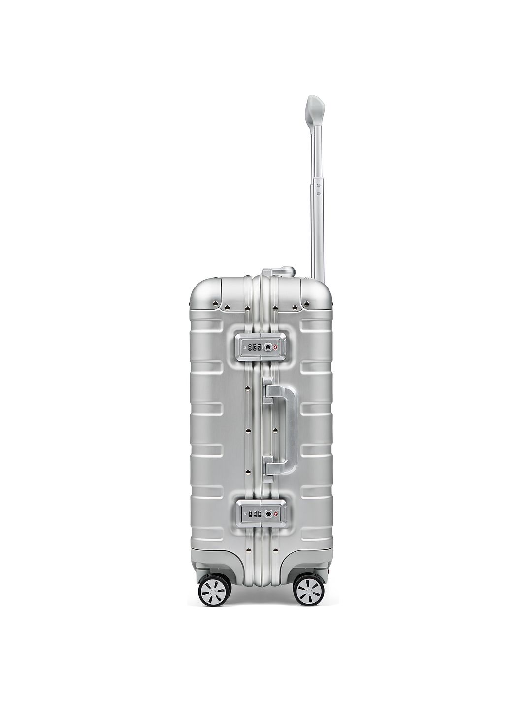Redolz Trolley cabina Pro Alluminio a 4 ruote, modello S, in alluminio, 55 cm Redolz Trolley cabina Pro Alluminio a 4 ruote, modello S, in alluminio, 55 cm