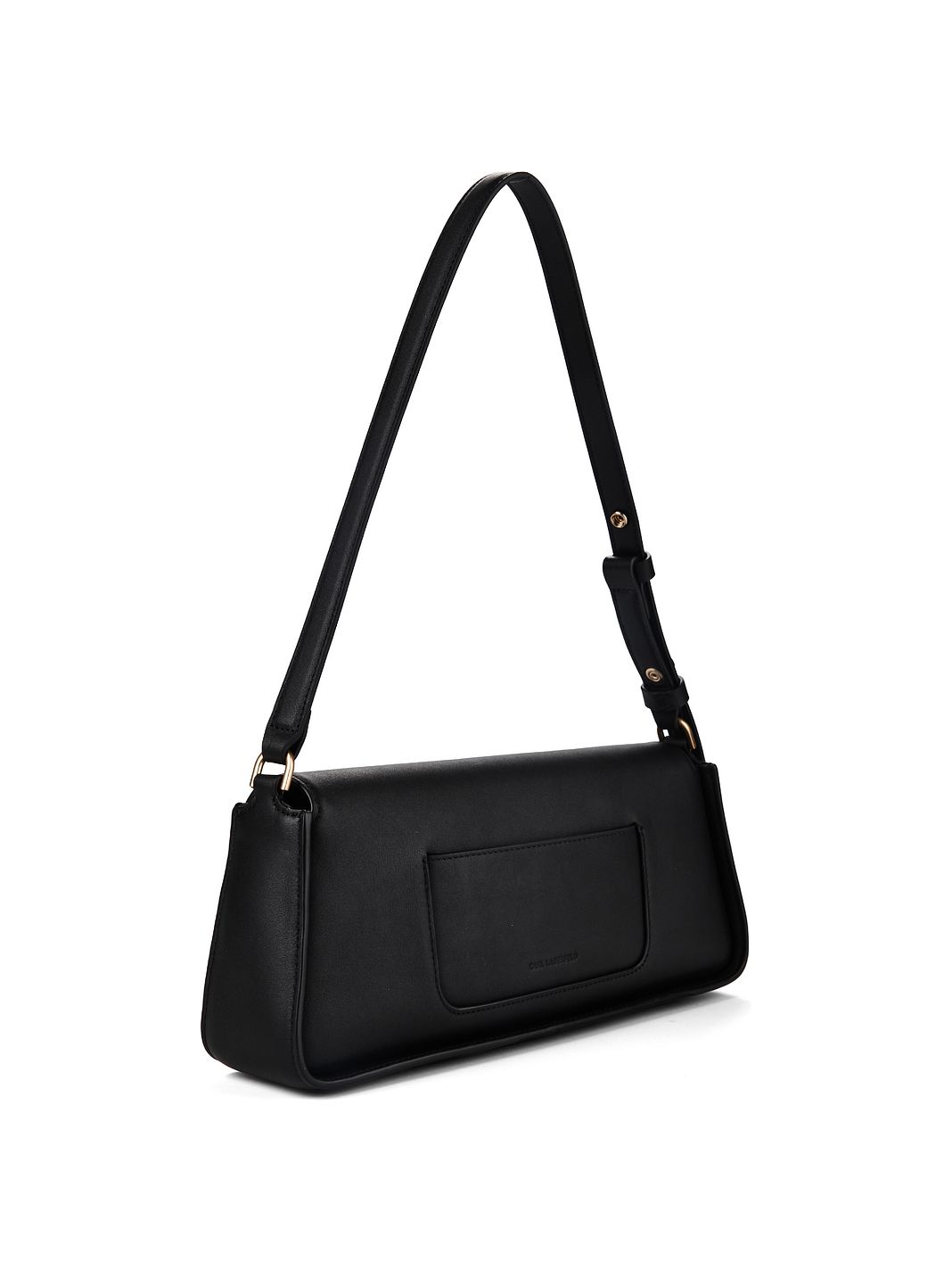 Karl Lagerfeld Signature Borsa a spalla Vera Pelle 32.5 cm