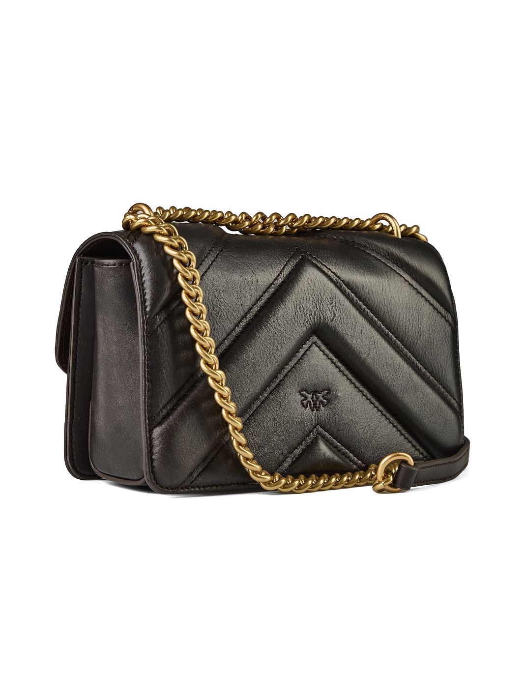 PINKO Love One Mini Bolso bandolera Piel natural 21 cm PINKO Love One Mini Bolso bandolera Piel natural 21 cm