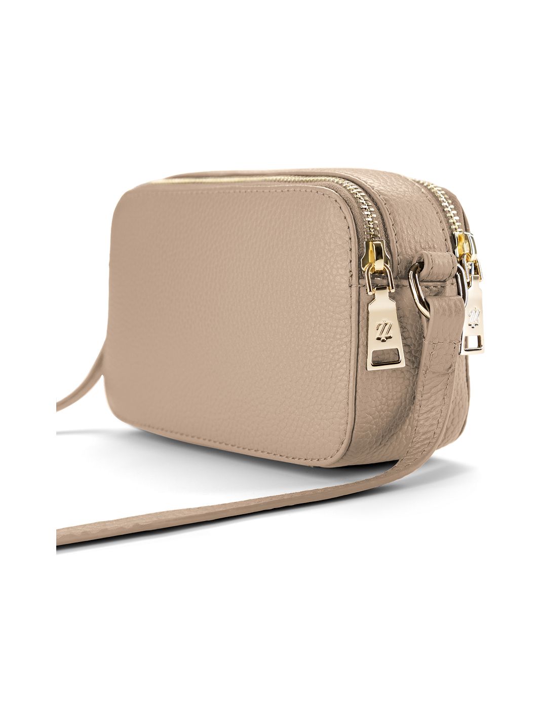 Lazarotti Crossbody taška z kůže Bologna Camera-Bag s dvojitým zipem, 18 cm Lazarotti Crossbody taška z kůže Bologna Camera-Bag s dvojitým zipem, 18 cm