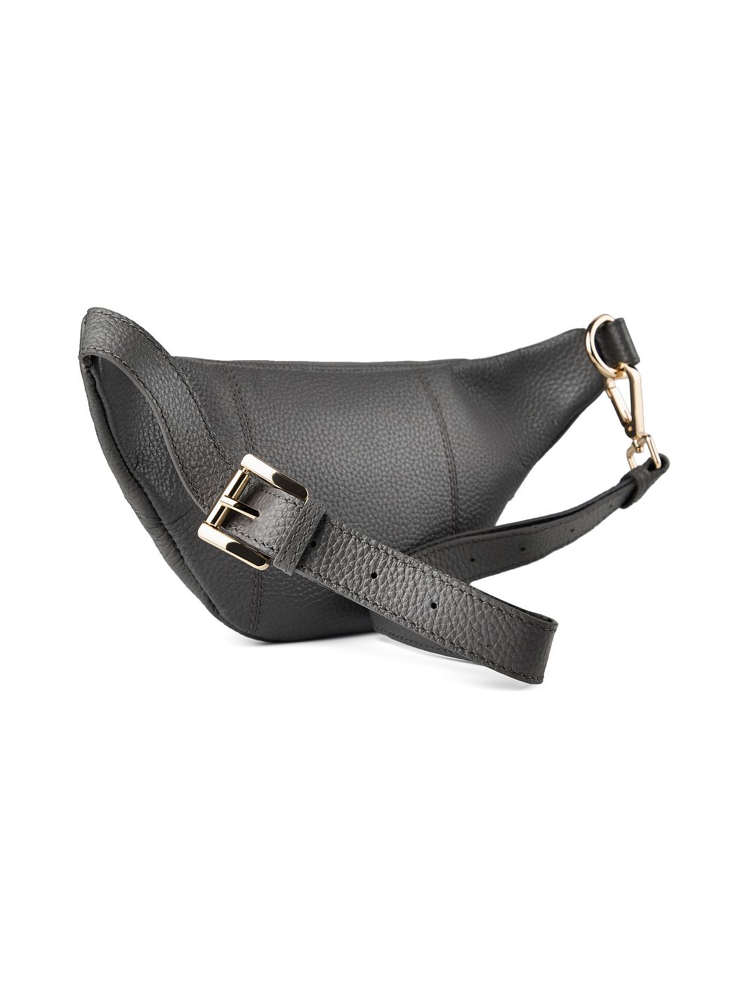 Lazarotti Bologna læder bæltetaske med dobbelt lynlås, crossbody-taske i læder, 25 cm Lazarotti Bologna læder bæltetaske med dobbelt lynlås, crossbody-taske i læder, 25 cm