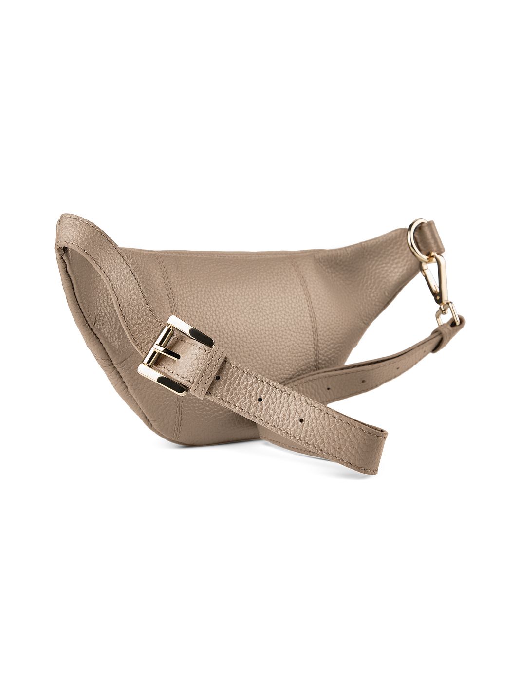 Lazarotti Bologna læder bæltetaske med dobbelt lynlås, crossbody-taske i læder, 25 cm Lazarotti Bologna læder bæltetaske med dobbelt lynlås, crossbody-taske i læder, 25 cm