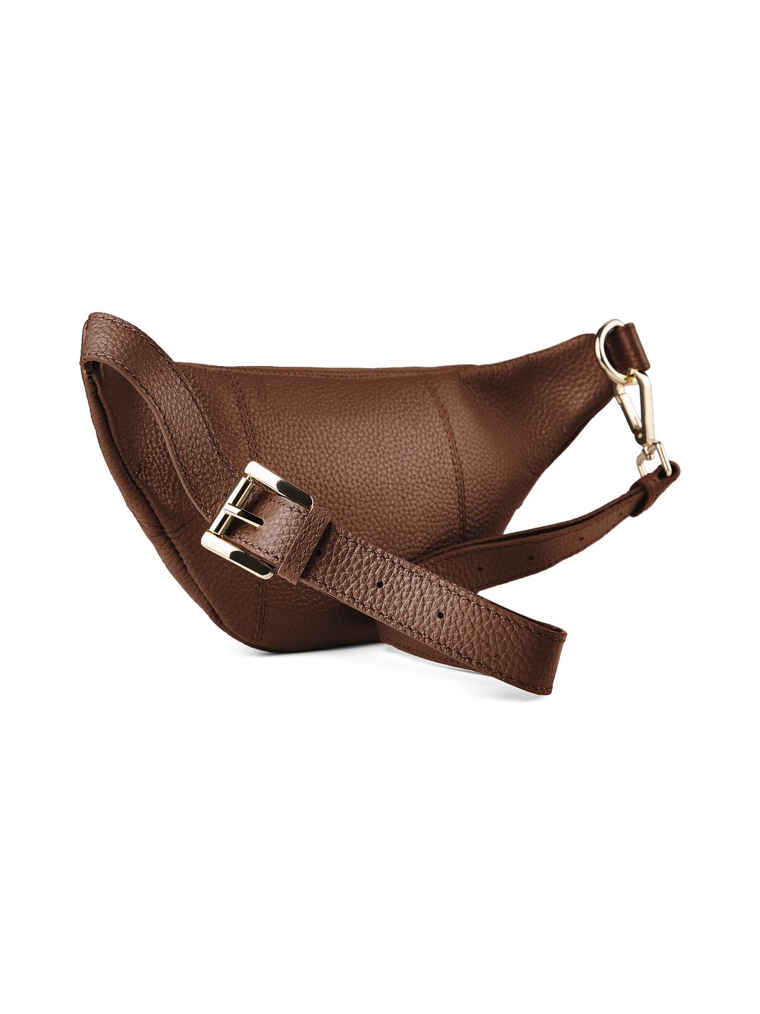 Lazarotti Bologna læder bæltetaske med dobbelt lynlås, crossbody-taske i læder, 25 cm Lazarotti Bologna læder bæltetaske med dobbelt lynlås, crossbody-taske i læder, 25 cm