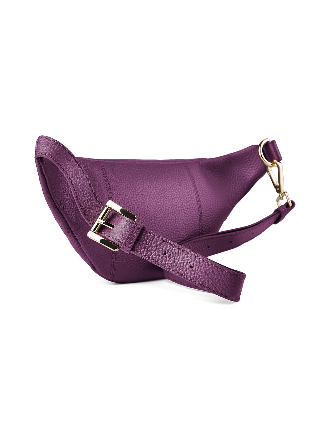 Lazarotti Bologna læder bæltetaske med dobbelt lynlås, crossbody-taske i læder, 25 cm Lazarotti Bologna læder bæltetaske med dobbelt lynlås, crossbody-taske i læder, 25 cm