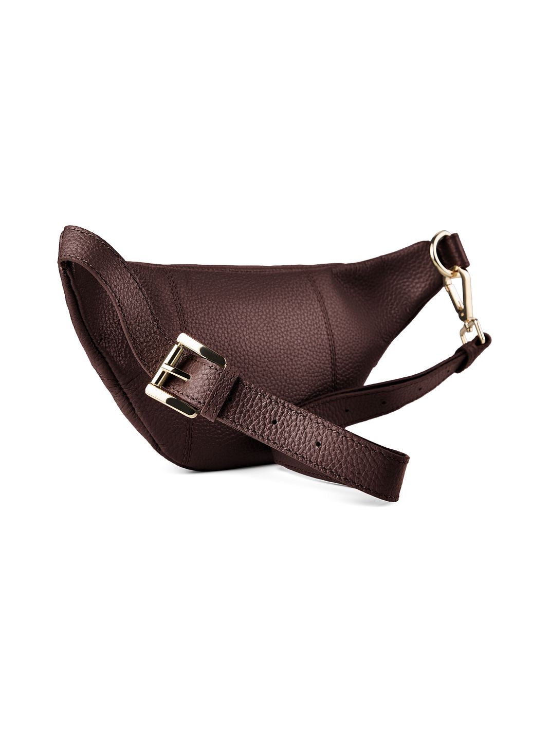 Lazarotti Bologna læder bæltetaske med dobbelt lynlås, crossbody-taske i læder, 25 cm Lazarotti Bologna læder bæltetaske med dobbelt lynlås, crossbody-taske i læder, 25 cm