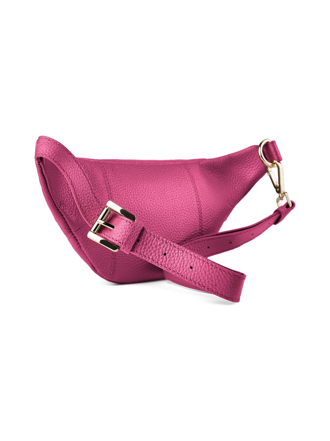 Lazarotti Bologna læder bæltetaske med dobbelt lynlås, crossbody-taske i læder, 25 cm Lazarotti Bologna læder bæltetaske med dobbelt lynlås, crossbody-taske i læder, 25 cm