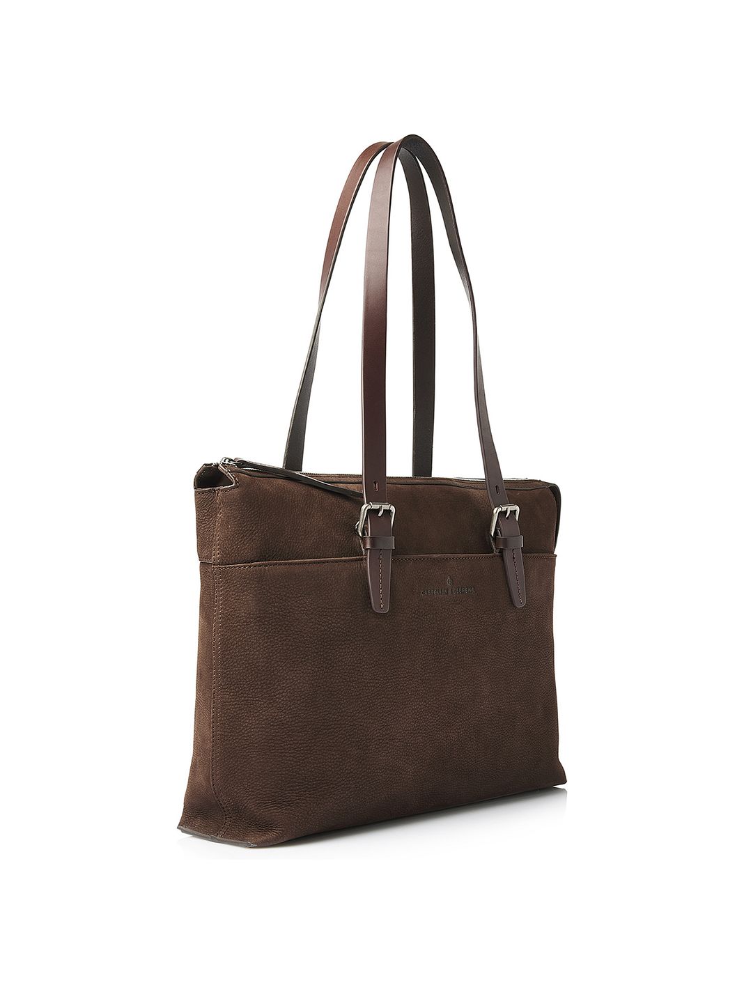Castelijn & Beerens Nubuck Skuldertaske Læder 40 cm Laptoprum