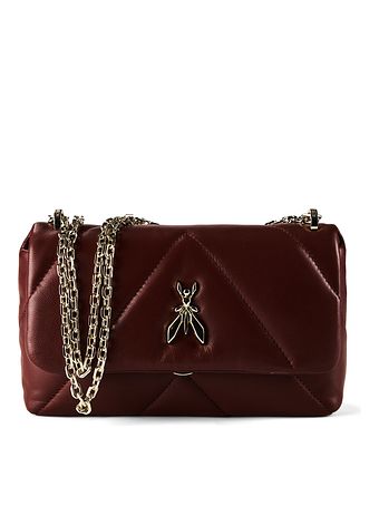 Patrizia Pepe Fly Polstrovaná taška přes rameno kožená 25 cm