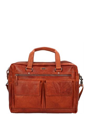 Spikes & Sparrow Dokumentmappe i læder med 41 cm rum til bærbar computer