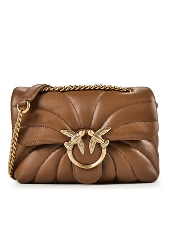 PINKO Love Puff Bolsa de hombro Piel natural 23 cm PINKO Love Puff Bolsa de hombro Piel natural 23 cm