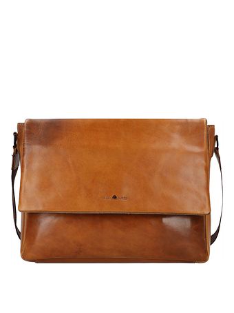 Greenburry Newport Messenger-taske Læder 35 cm