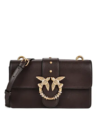 PINKO Love One Crossbody-väska Läder 21 cm PINKO Love One Crossbody-väska Läder 21 cm