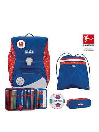 Scout Alpha Bundesliga Skoleransel-sæt 6-delt