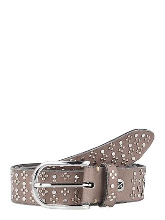 b.belt Bælte i læder med nitter