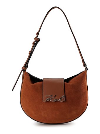 Karl Lagerfeld Signature Skuldertaske Læder 27 cm